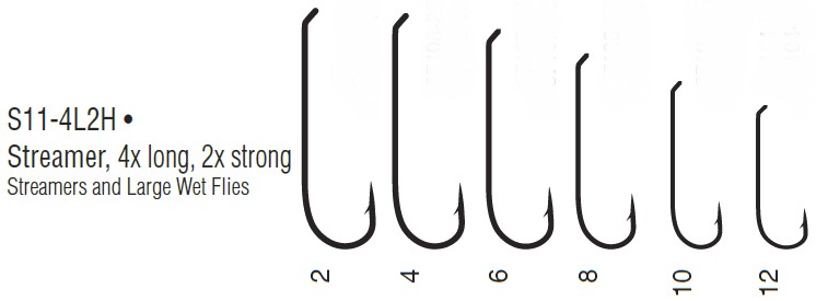 Gamakatsu S11-4L2H Streamer Fly Hook