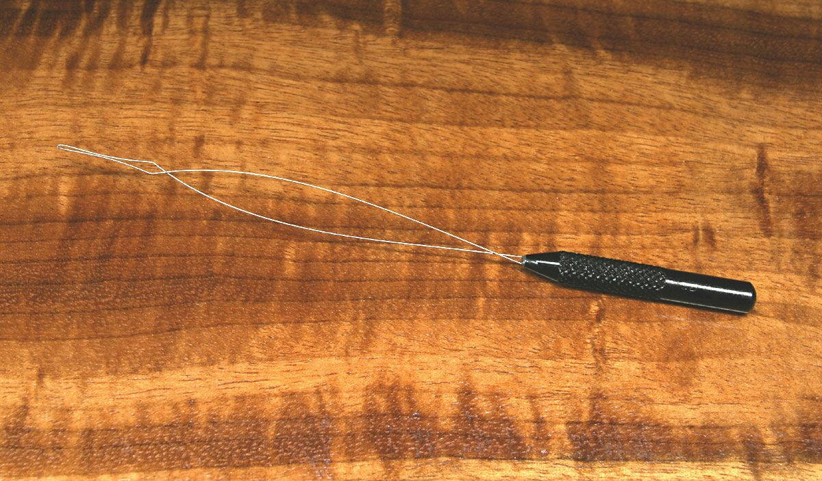 Hareline Dubbin Terra Black Handled Bobbin Threader