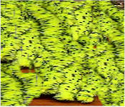 Hareline Dubbin UV Mottled Galaxy Mop Chenille-Fl Yellow