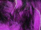 Hareline Dubbin Two Toned Rabbit Strips-Black Hot Pink