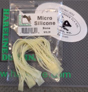 Hareline Dubbin Micro Silicone Rubber Legs-Bone