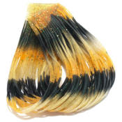 Hareline Dubbin Fly Enhancer Legs-Gold Amber Black