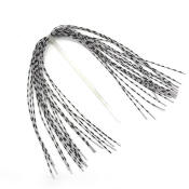Hareline Dubbin Grizzly Barred Rubber Legs-Medium White