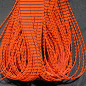 Hareline Dubbin-Grizzly Flutter Legs-Fl Fire Orange