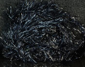Hareline Dubbin Krystal Hackle Chenille-Black